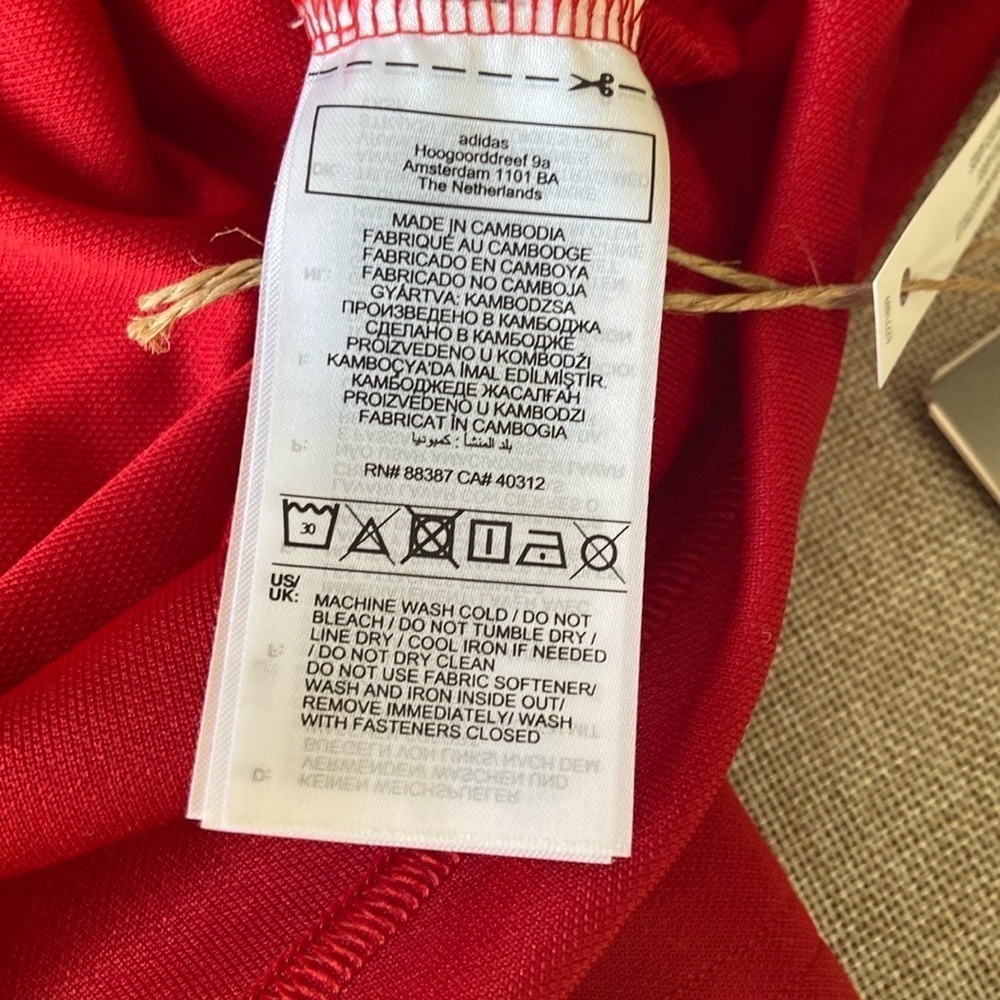 NWT Men’s Red Adidas Pullover - Medium - Picture 8 of 8